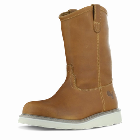 Eco Material Functional Minimalist Steel Guard 10" Wellington Soft Toe Work Boots for Men and Safety Footwear and Electrical Hazard Rated