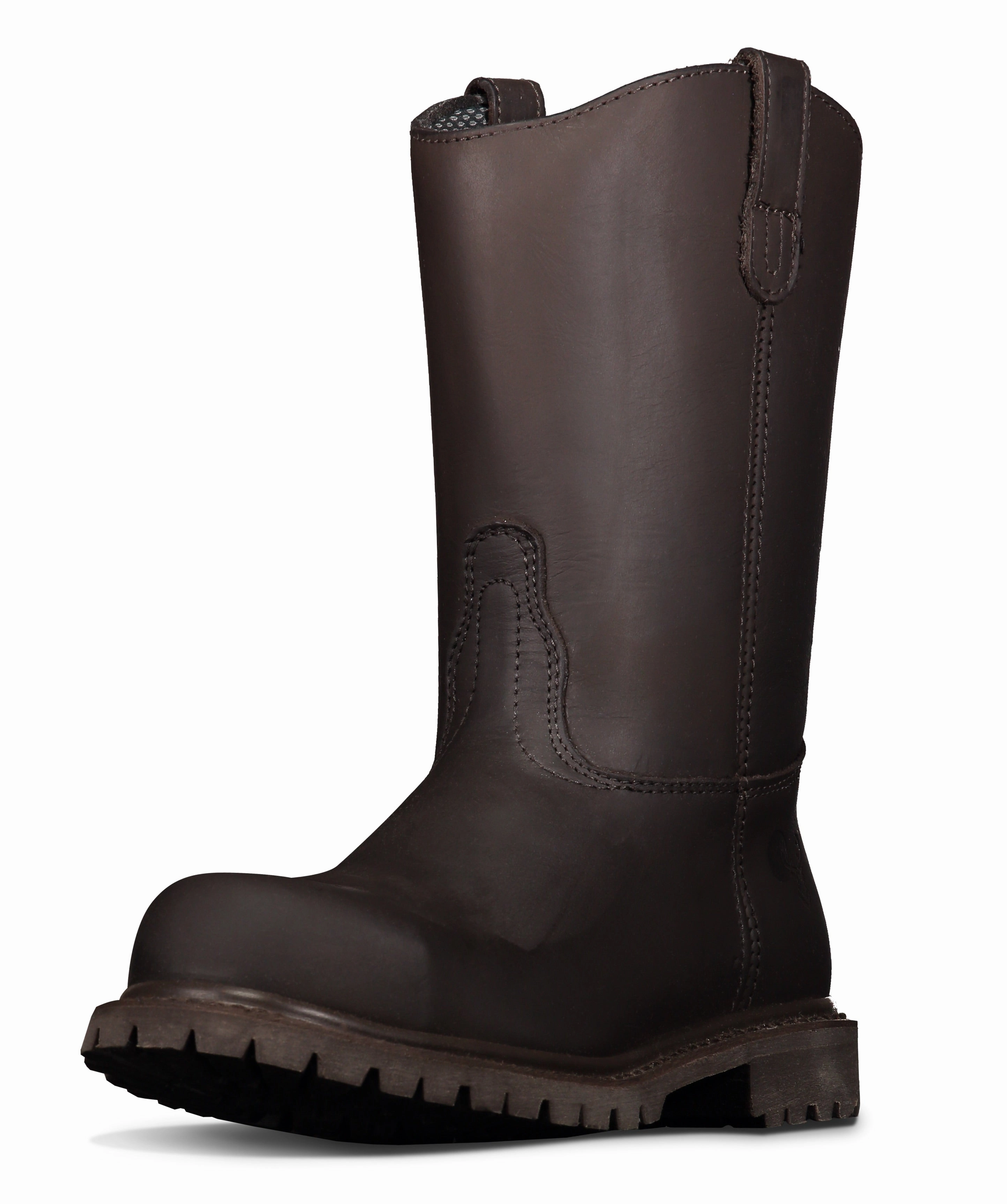 Mid Length 10" Wellington Steel Toe Work Boots for Men and Electrical Hazard and Oil and Slip Resistant