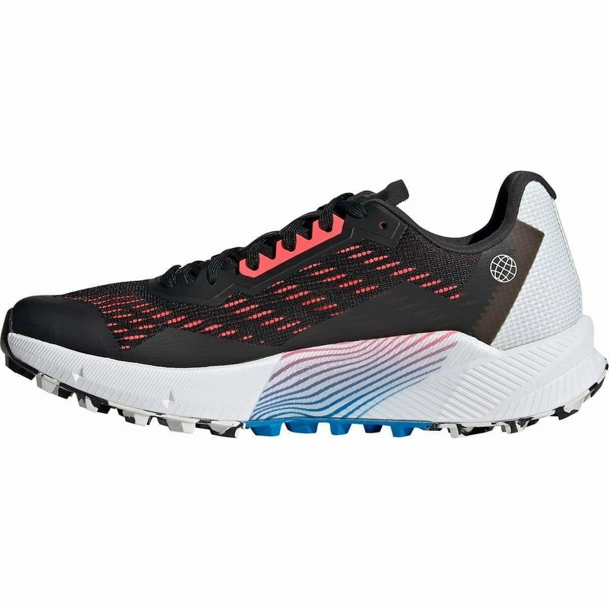 adidas Terrex Agravic Flow 2 Womens Trail Running Shoes - Black water - resistant feature Lateral Stabilizer Bridge
