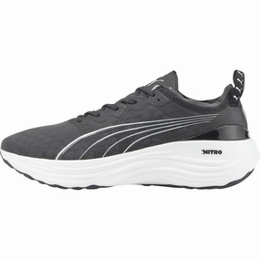 Puma ForeverRun Nitro Mens Running Shoes - Black Orthotic Compatible Footbed Lateral Support Frame