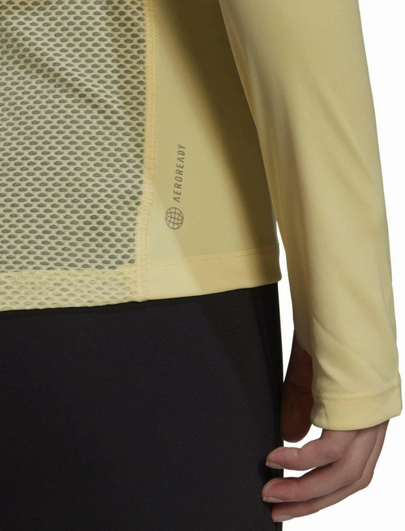 adidas Own The Run Long Sleeve Womens Running Top - Yellow vintage Autumn Wear