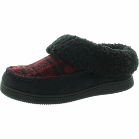 Comfortable Support Acetate Womens Memory Foam Faux Suede Bootie Slippers