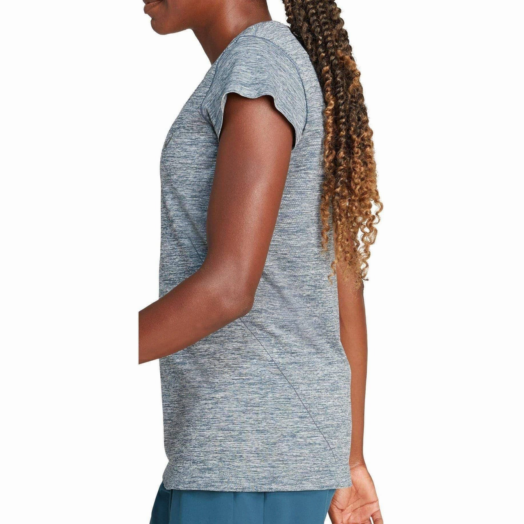 Asics Race Seamless Short Sleeve Womens Running Top - Blue Abstract print Stylish Look