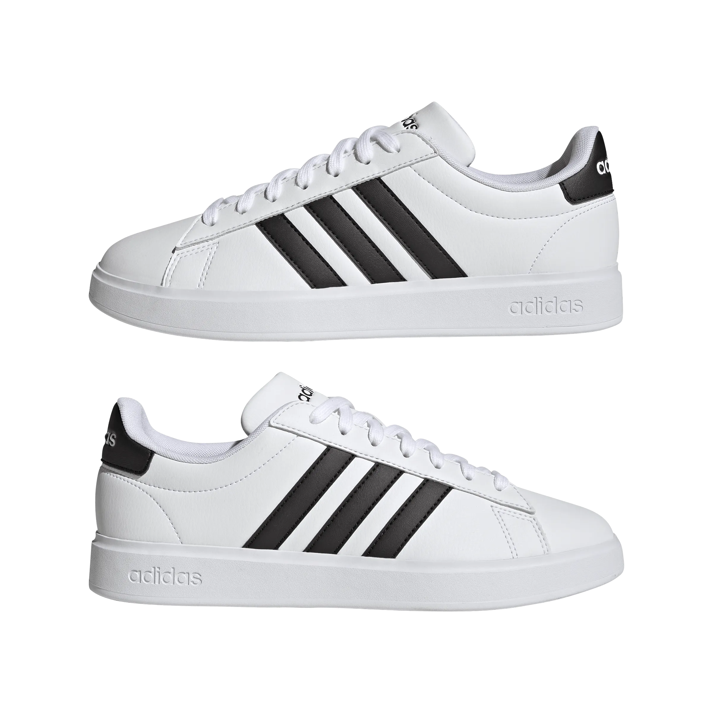 Cliff Jog Refined Edge Adidas Men's Grand Court Cloudfoam Lifestyle Court Comfort White Shoe