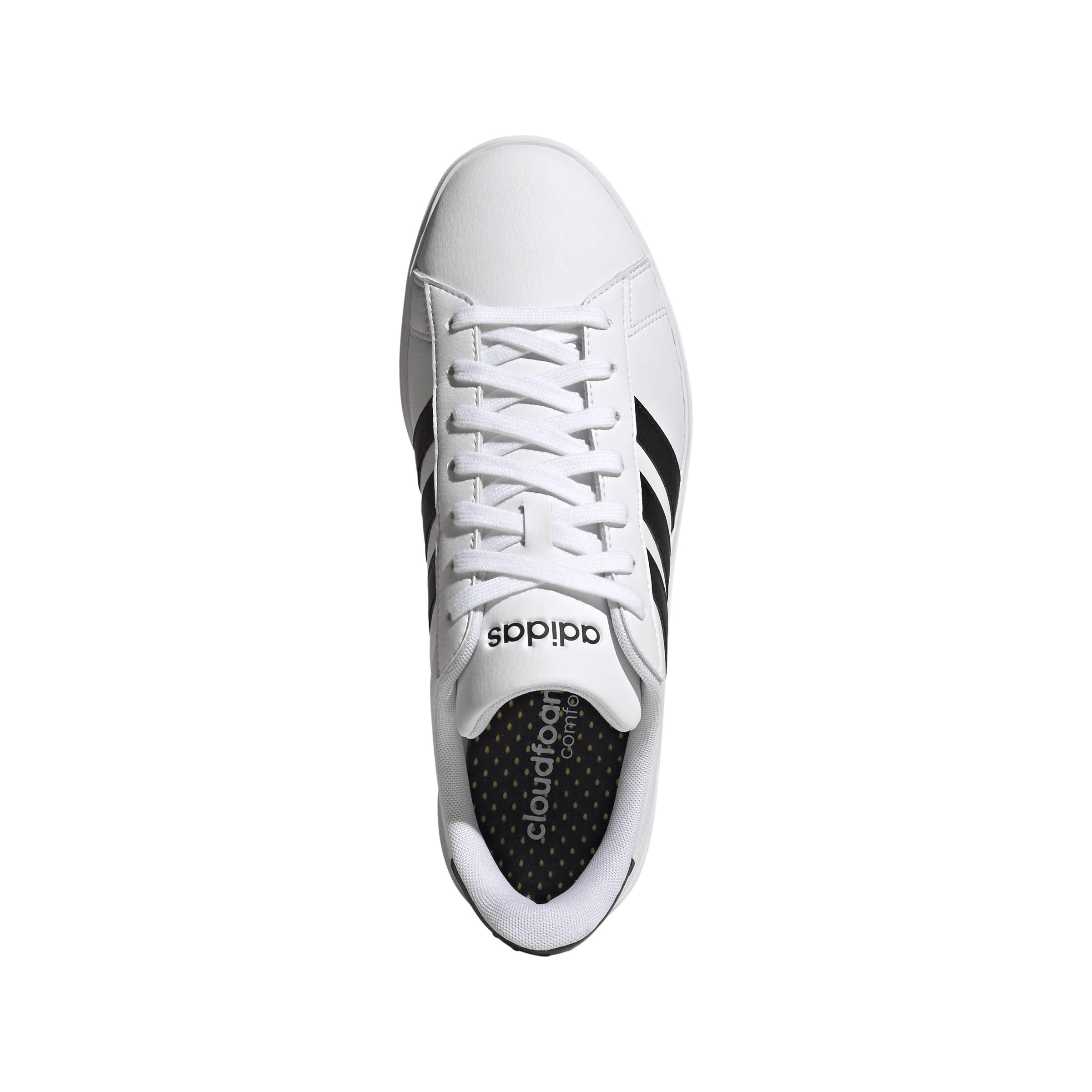 Dawn Pace Snow Step Adidas Men's Grand Court Cloudfoam Lifestyle Court Comfort White Shoe