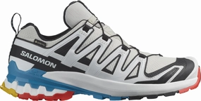 Salomon XA Pro 3D V9 GORE-TEX Womens Trail Running Shoes - White tread depth Orthotic Friendly Design