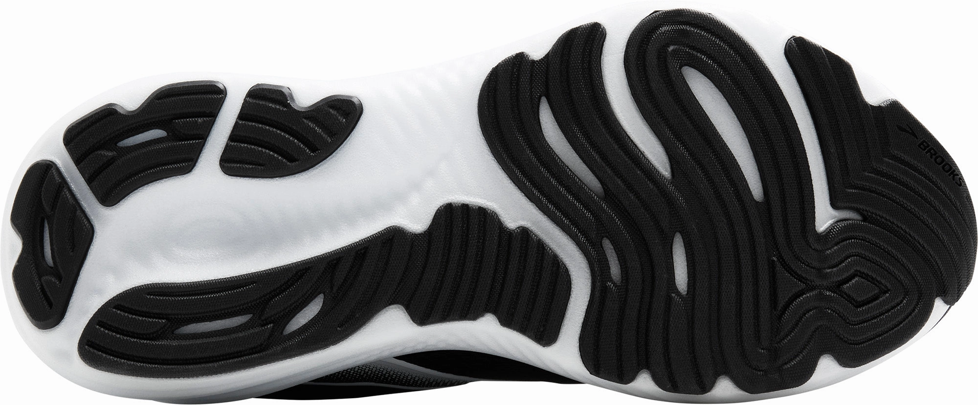 High Traction Pattern Foam Collar Brooks Glycerin 22 WIDE FIT Womens Running Shoes - Black