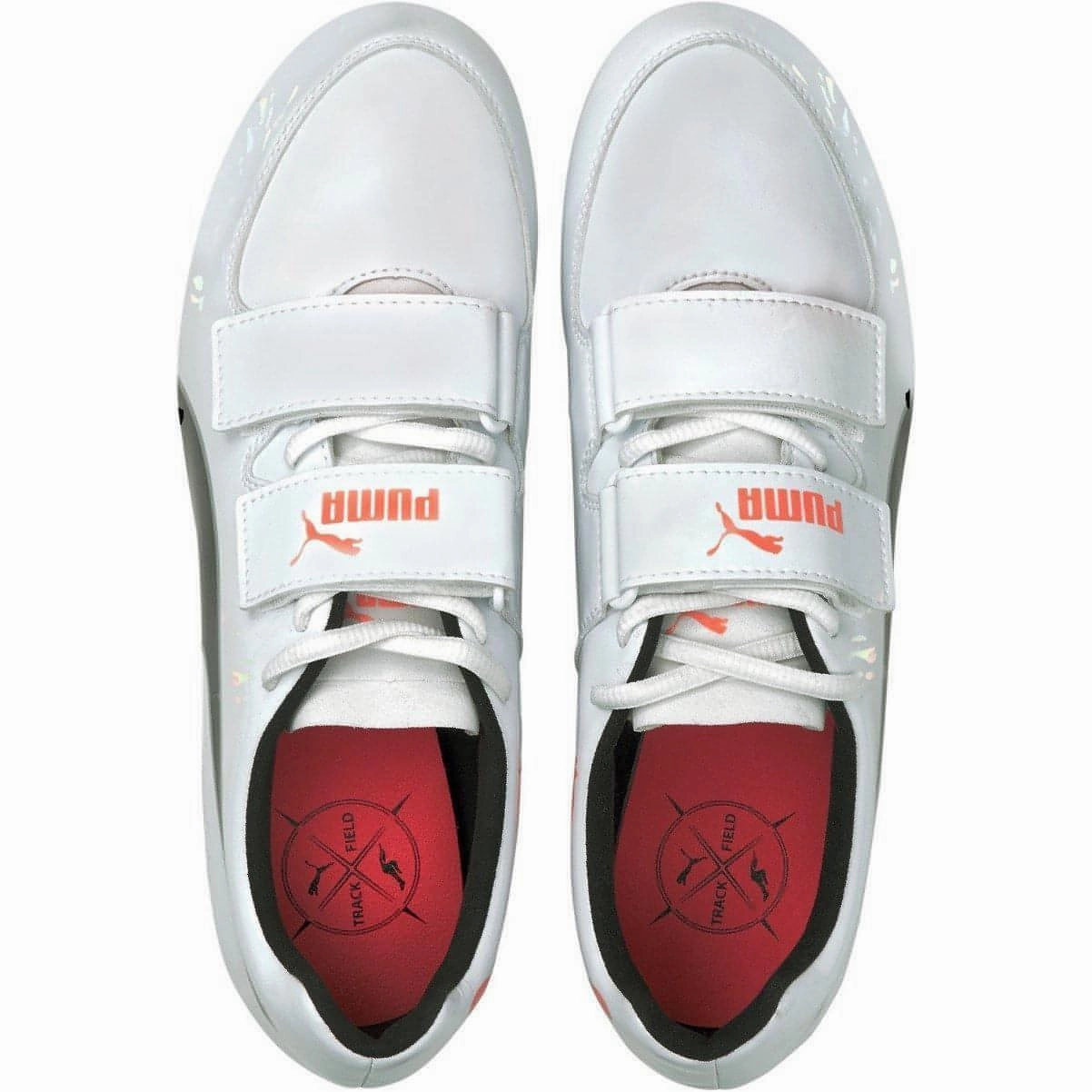 Iconic Piece Sneaker Design Puma evoSpeed Triple Jump - Pole Vault Field Event Spikes - White