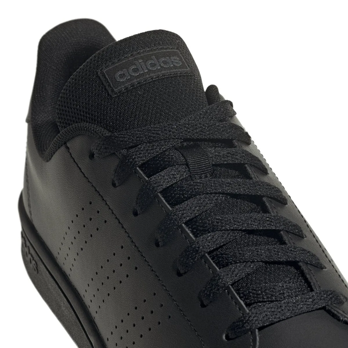 platform Active Gear Adidas Men's Advantage Base Court Lifestyle Triple Black Shoes