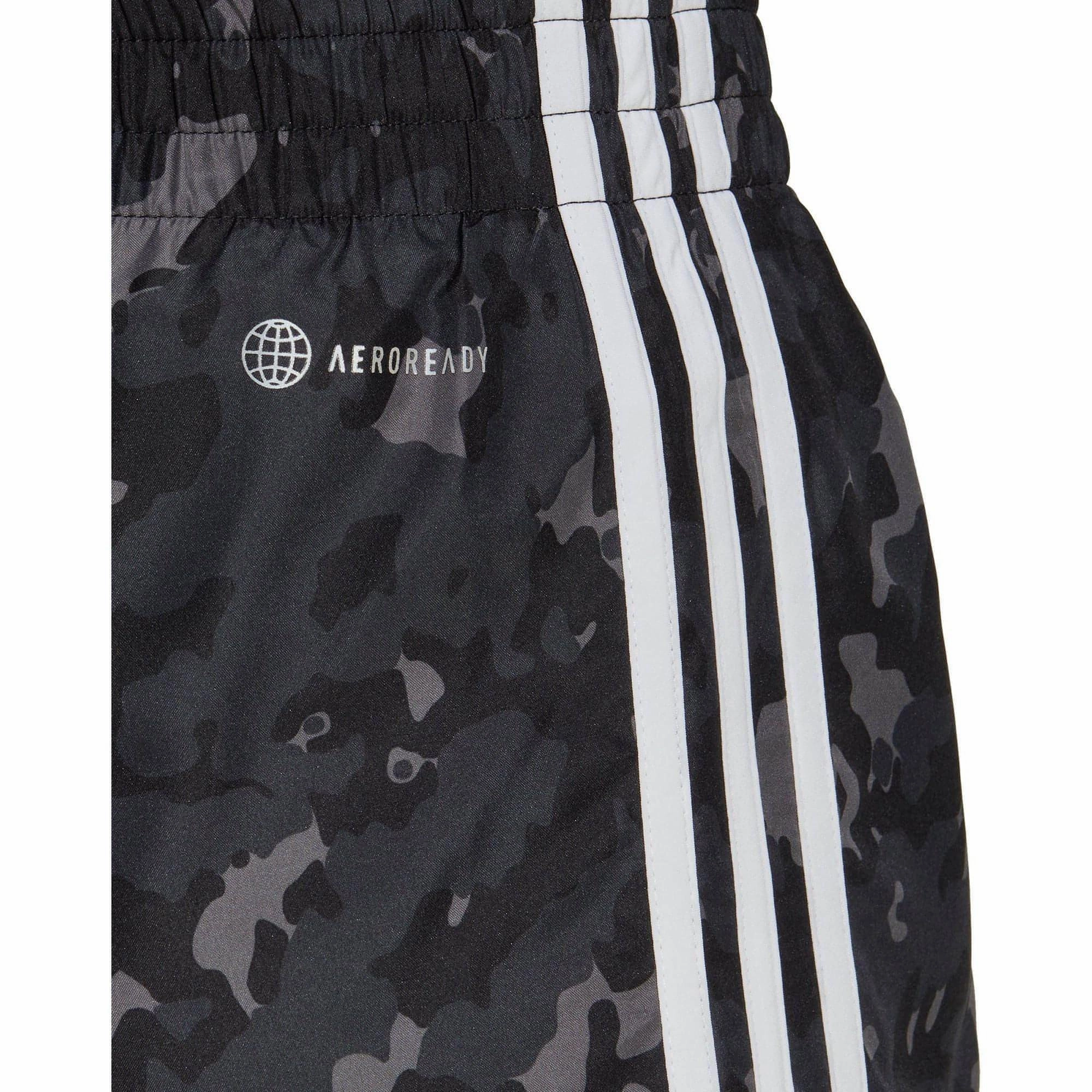 adidas 3 Inch Marathon 20 Womens Running Shorts - Grey thermal fabric Geometric Pattern