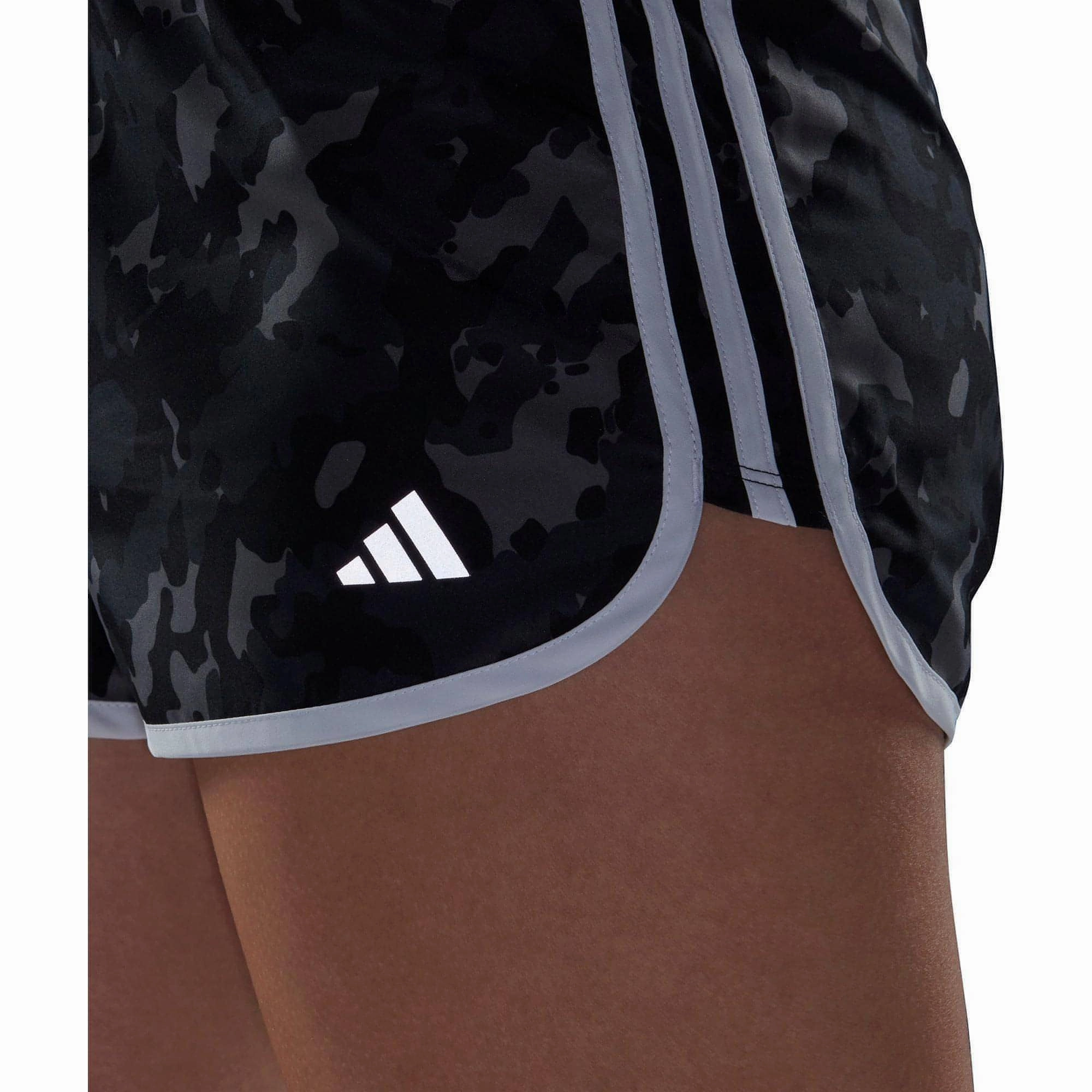 back-to-school Double Layered Reinforcement adidas 3 Inch Marathon 20 Womens Running Shorts - Grey
