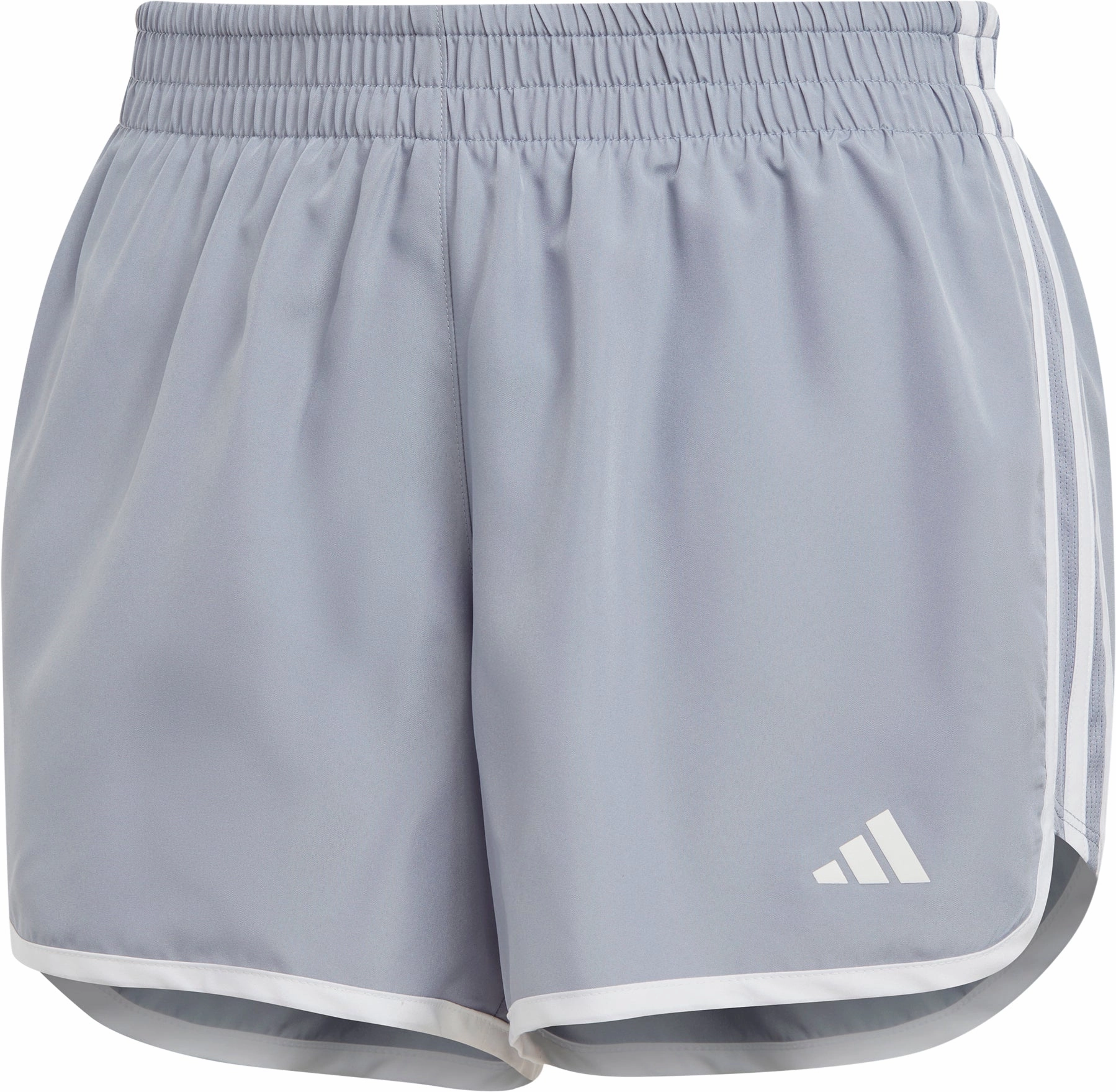 Breathable Layer Seamless Waistband adidas 3 Inch Marathon 20 Womens Running Shorts - Grey