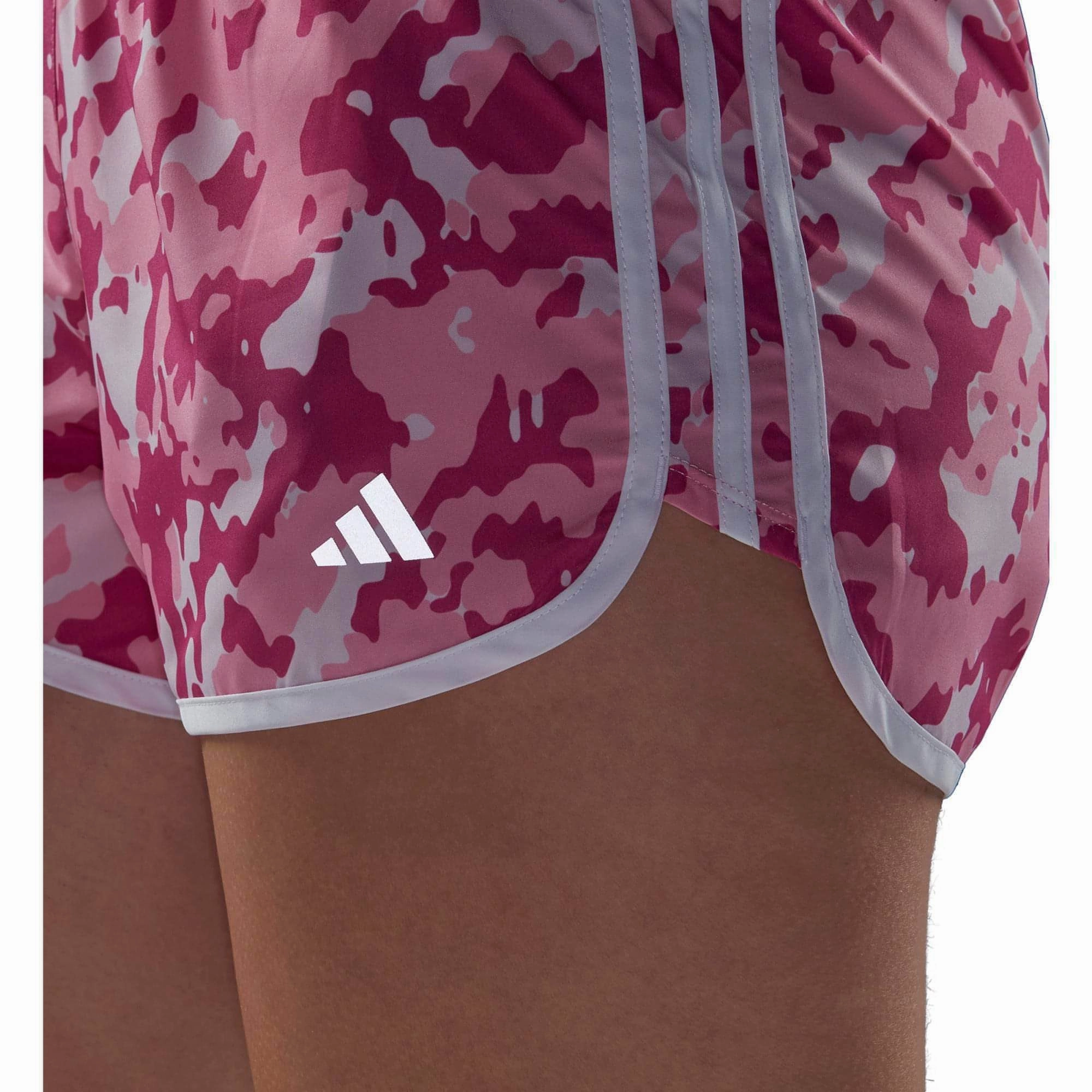 adidas 3 Inch Marathon 20 Womens Running Shorts - Pink Flexible stretch
