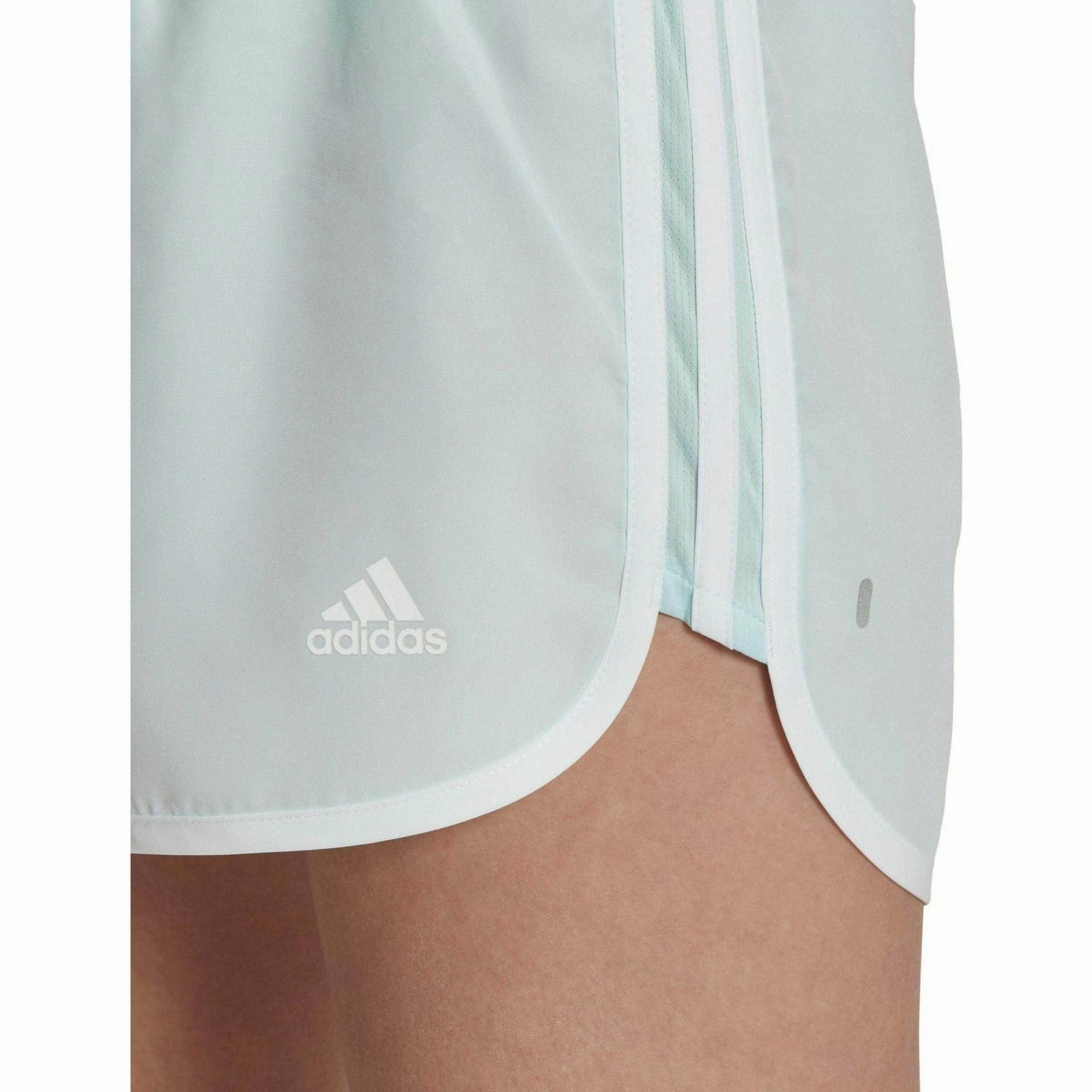 adidas 4 Inch Marathon 20 Womens Running Shorts - Blue Stretch Design dungarees