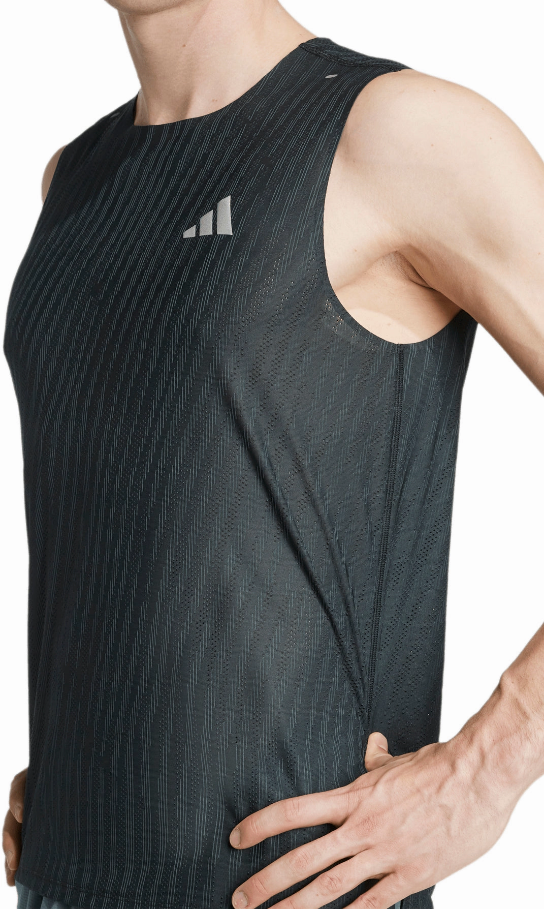 Snag Free Design popular in rural areas adidas ADI365 ClimaCool  Mens Running Vest - Black
