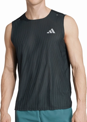 High Strength Stitching Low adidas ADI365 ClimaCool  Mens Running Vest - Black