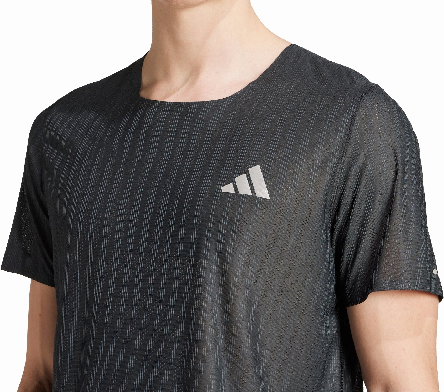 UltraLightweight Weekend Ready adidas ADI365 ClimaCool  Short Sleeve Mens Running Top - Black