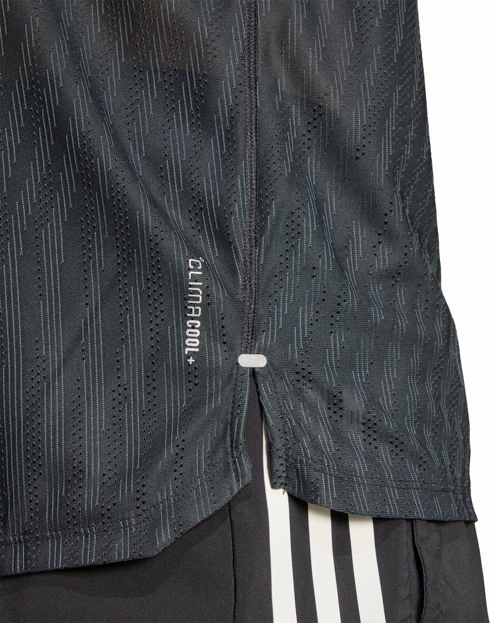 adidas ADI365 ClimaCool  Short Sleeve Mens Running Top - Black LayeringFriendly Cozy Wear Design