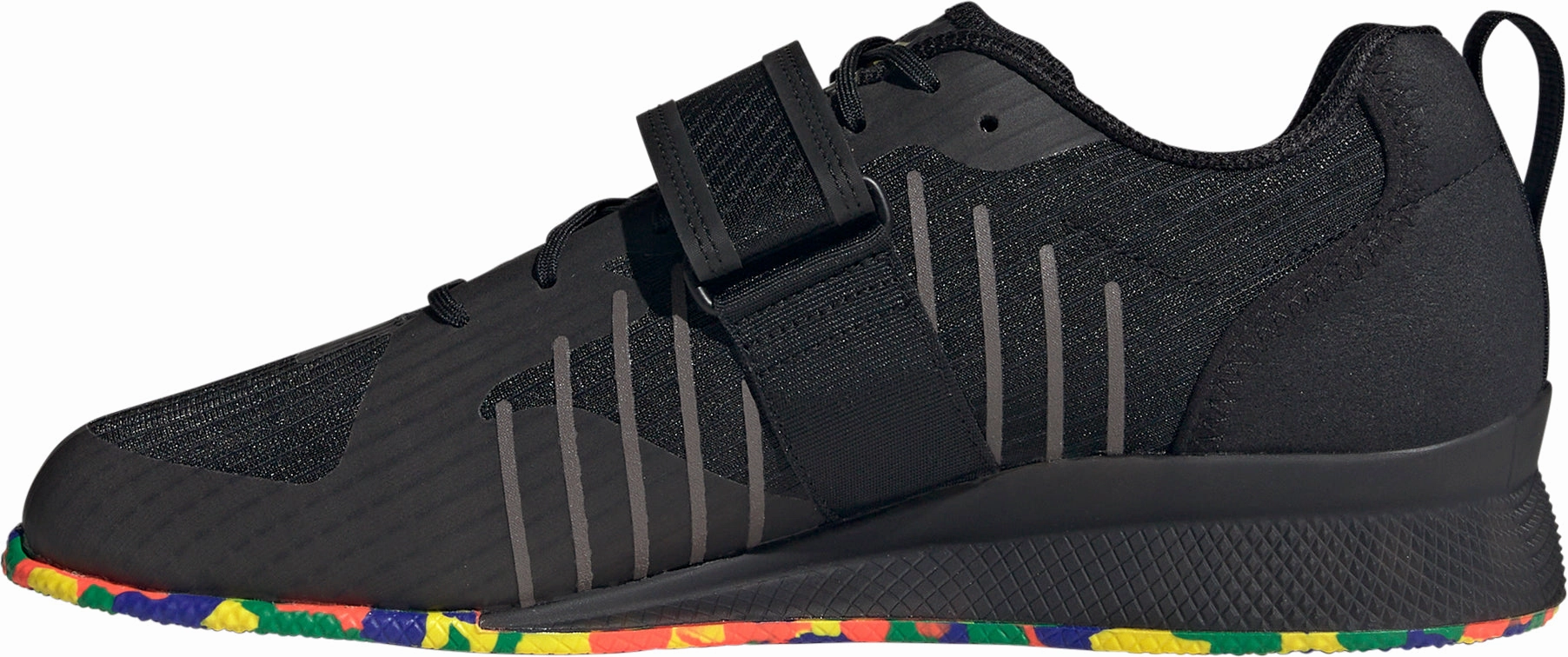 Well Cushioned Contoured adidas Adipower 3 Mens Weightlifting Shoes - Black