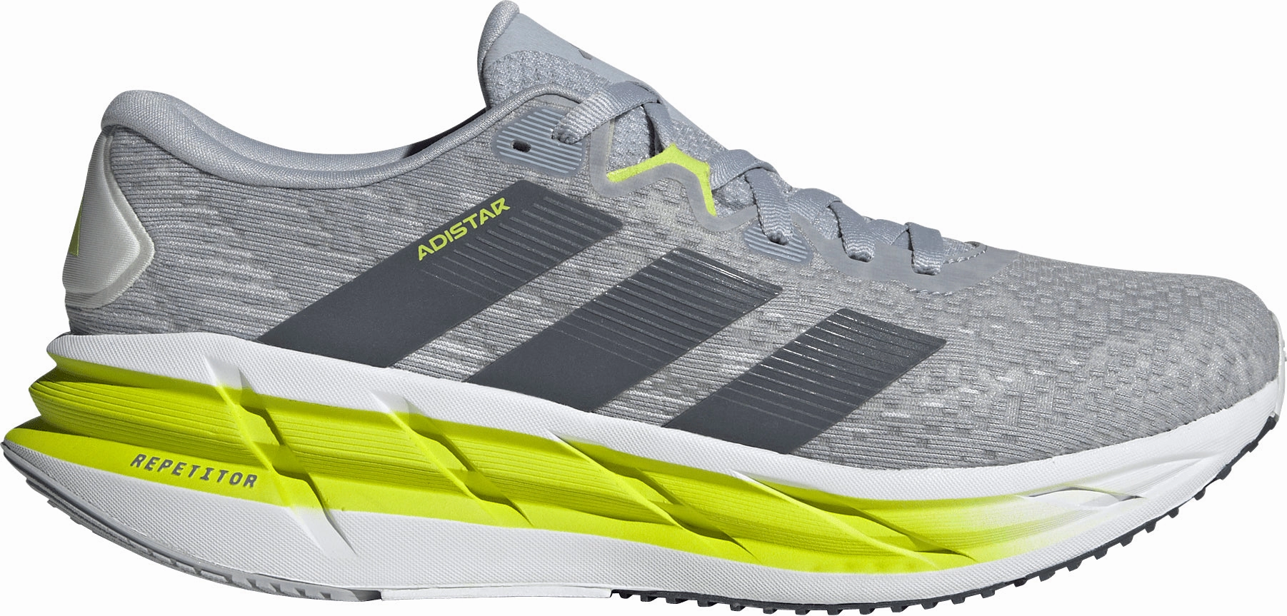 Impact Dispersing Technology running with a visor adidas Adistar 4.0 Mens Running Shoes - Grey