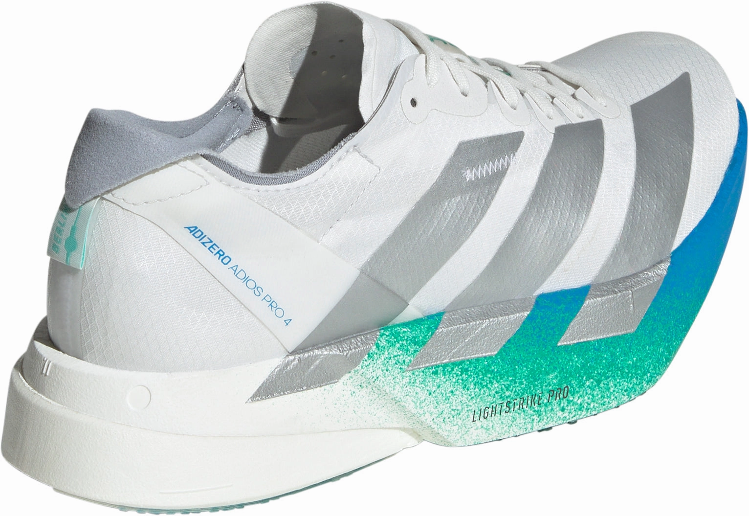 adidas Adizero Adios Pro 4 Womens Running Shoes - White forefoot - strike shoes