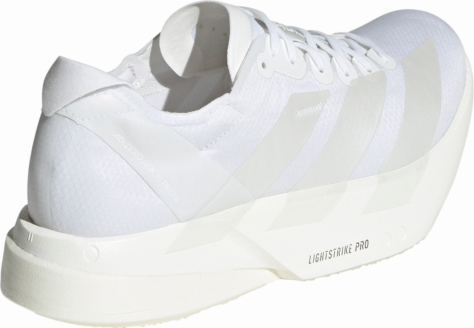 fade - resistant Reinforced Seams adidas Adizero Adios Pro 4 Womens Running Shoes - White