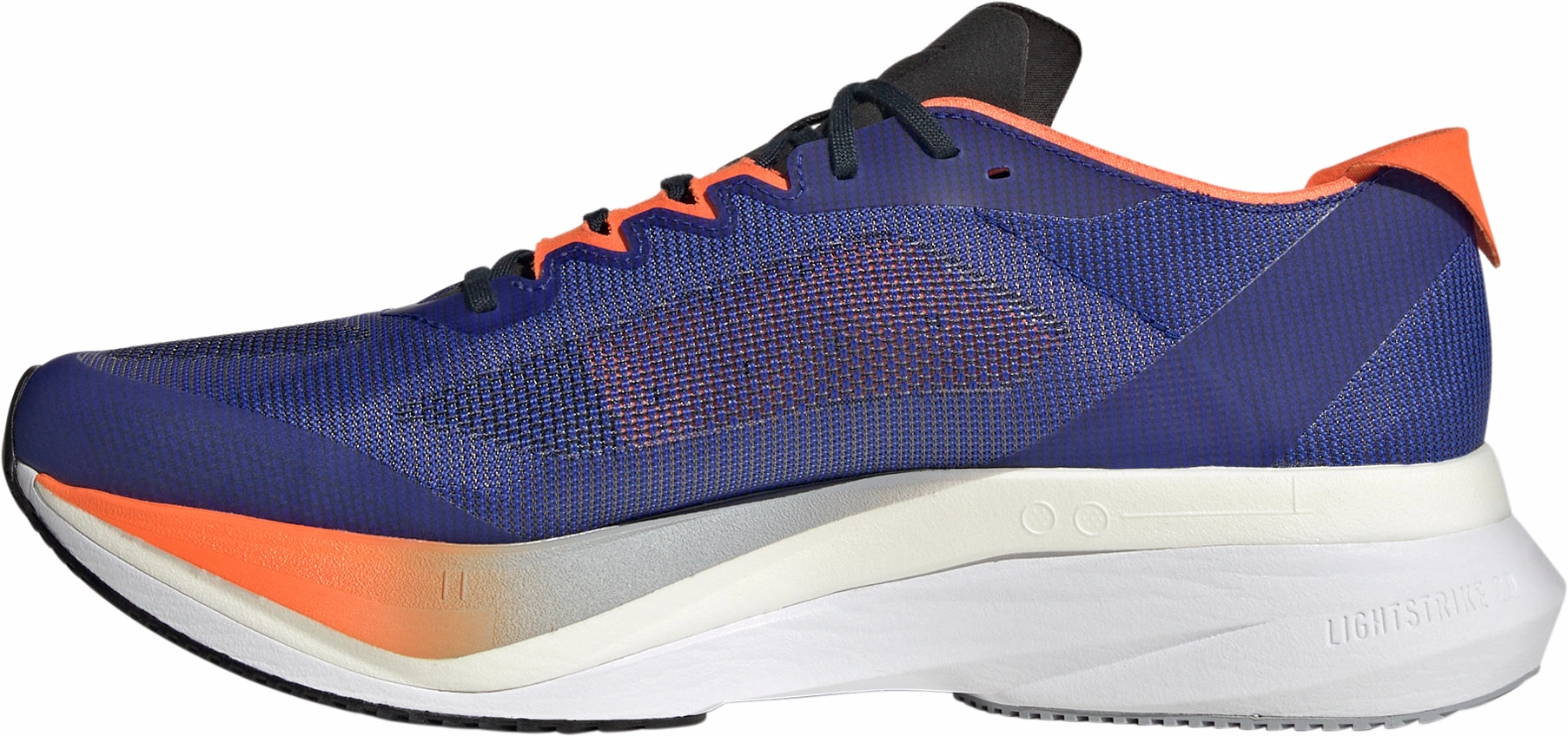 adidas Adizero Boston 12 Mens Running Shoes - Blue Breathable Knit Fabric