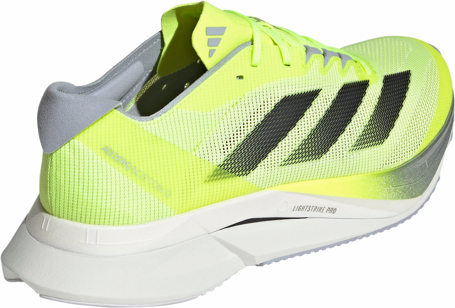 adidas Adizero Boston 12 Mens Running Shoes - Yellow Eco Friendly Carbon Fiber Responsiveness