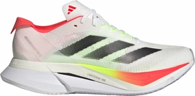 adidas Adizero Boston 12 Womens Running Shoes - White running in a strait area shoes