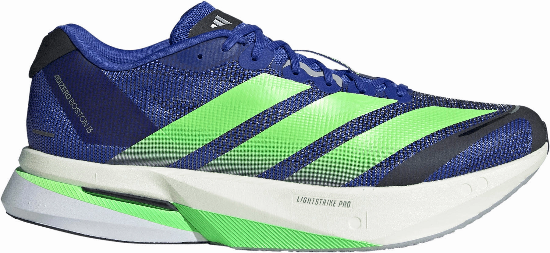 adidas Adizero Boston 13 Mens Running Shoes - Blue Adaptive Heel Lock