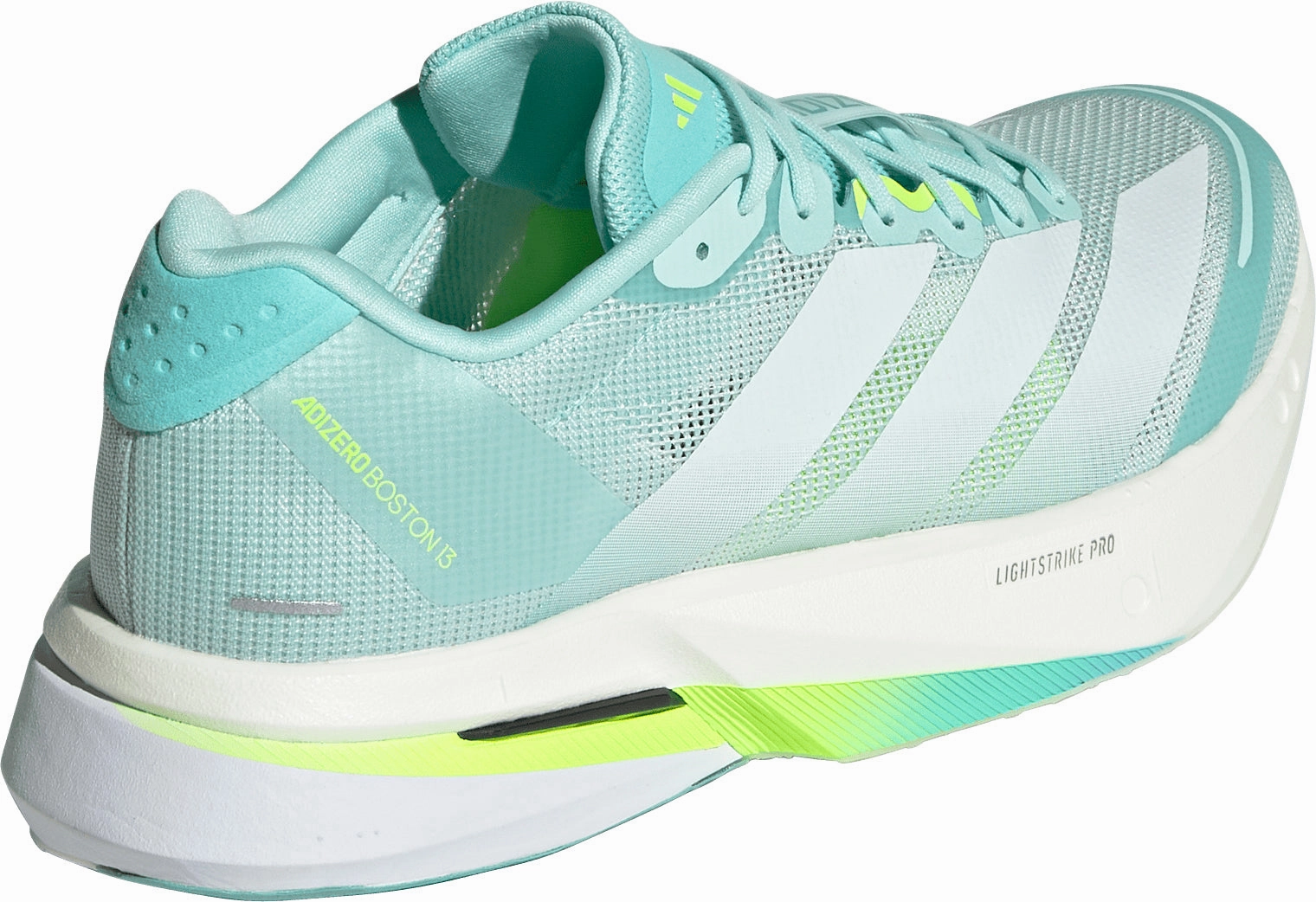 speed - optimized Breathable Outsole Vents adidas Adizero Boston 13 Womens Running Shoes - Green