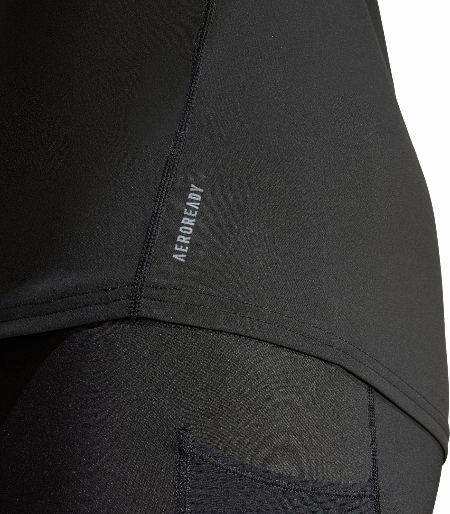 Shield Round adidas Adizero Essentials Mens Running Vest - Black