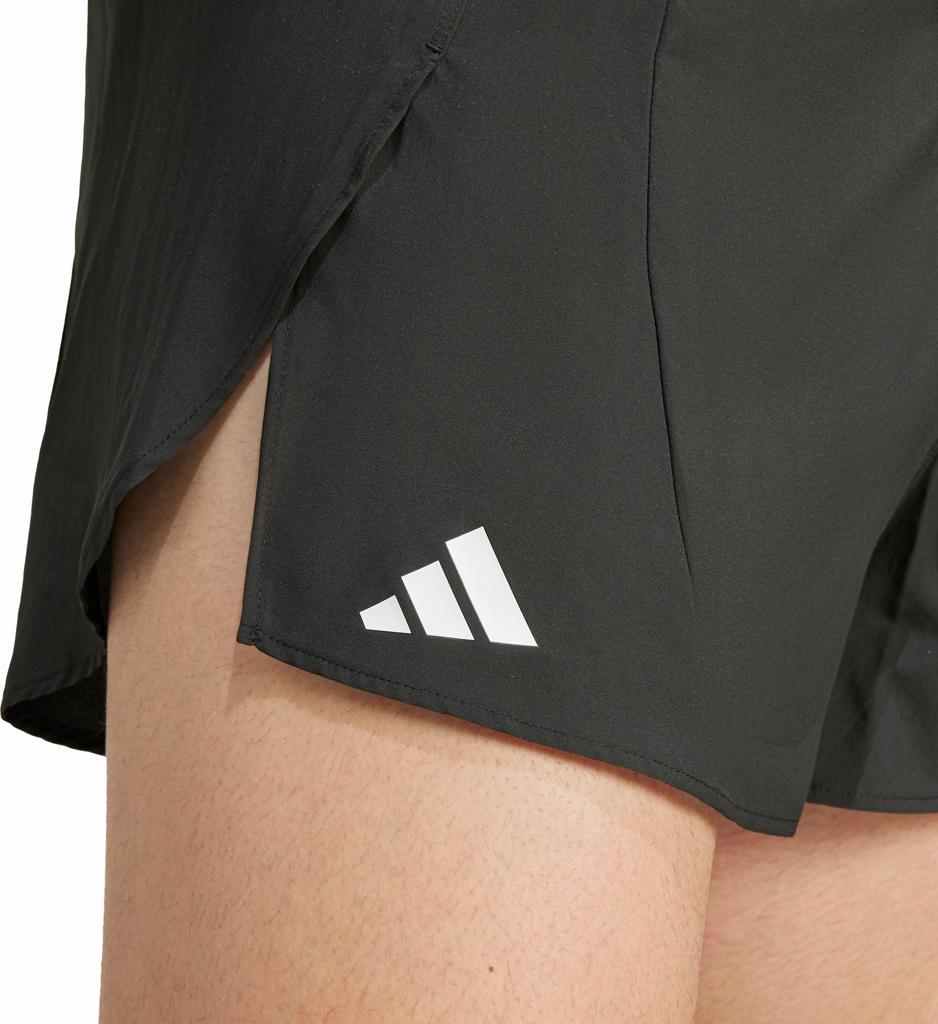 adidas Adizero Essentials Mens Split Running Shorts - Black Outdoor Days Travel Friendly