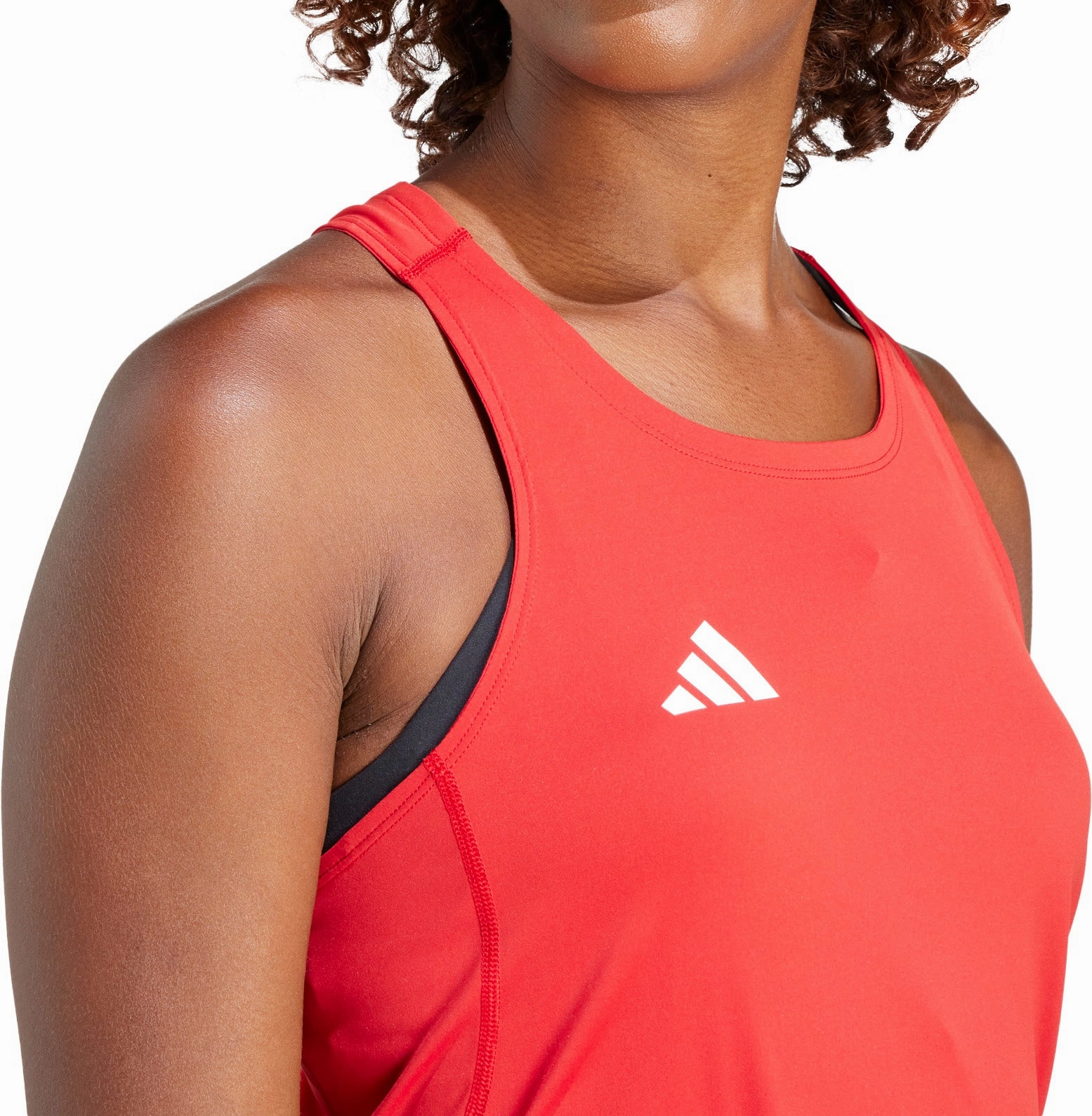 adidas Adizero Essentials Womens Running Vest Tank Top - Red Large