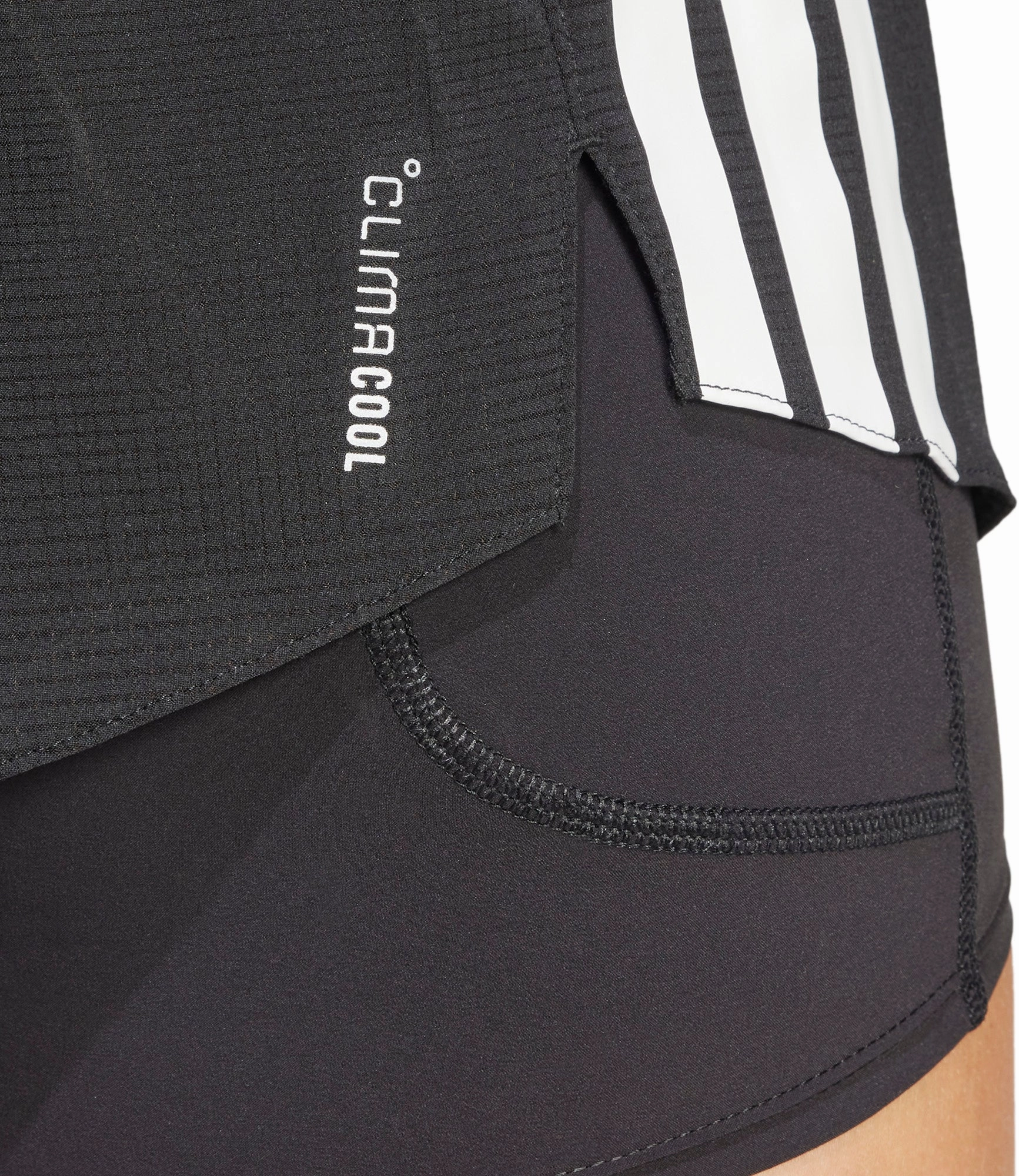 entertainment industry No Pinch adidas Adizero Gel Pocket 2 In 1 Womens Running Shorts - Black