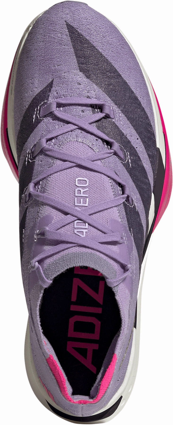 running in a bike lane area shoes running with socks adidas Adizero Prime X3 Strung Running Shoes - Purple