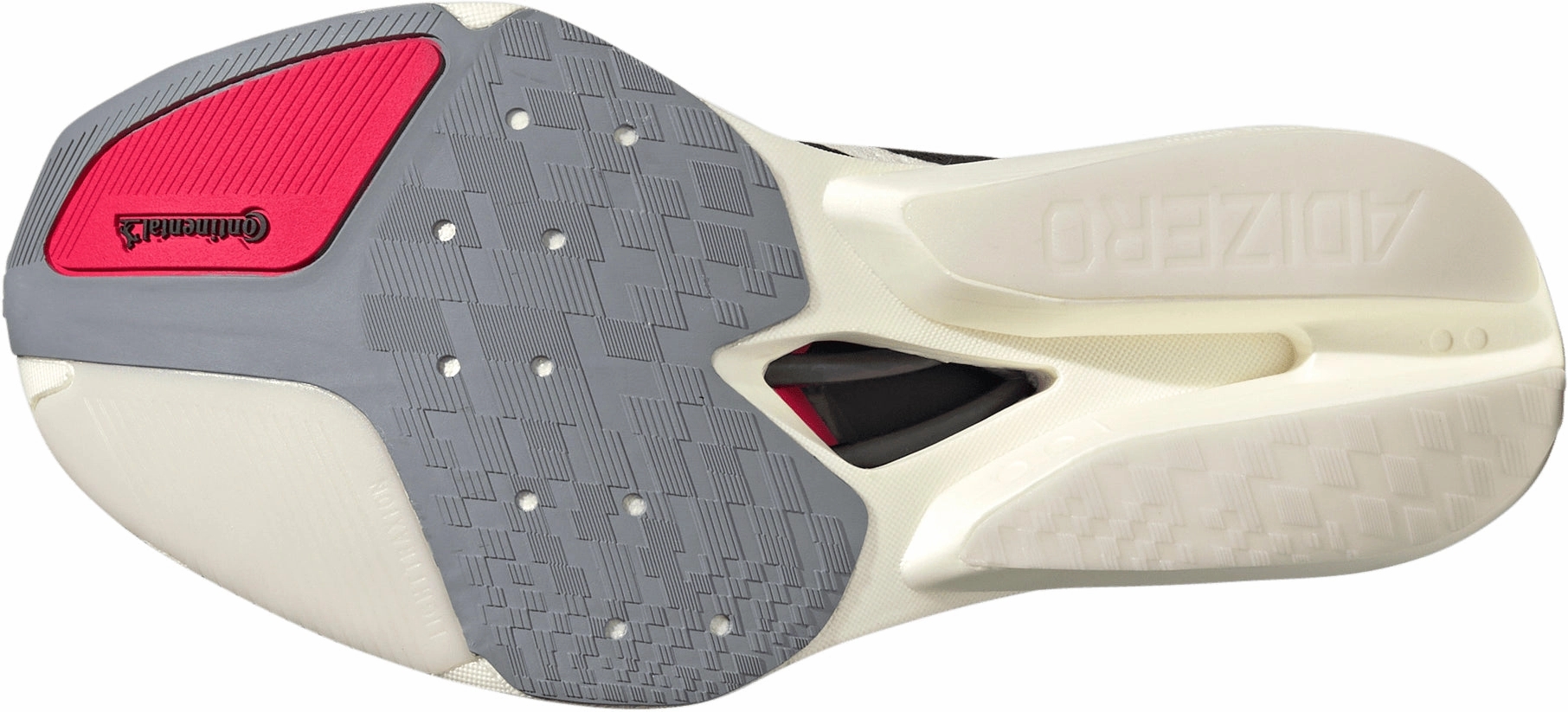 men's performance matte leather shoes adidas Adizero Prime X3 Strung Running Shoes - White