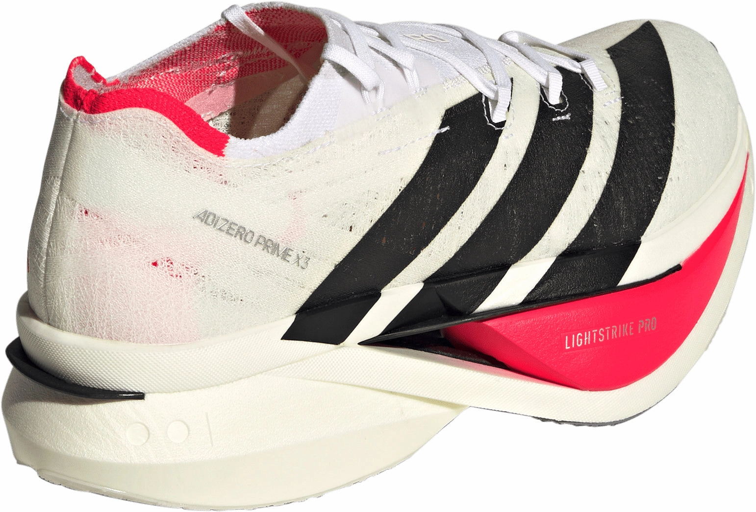 running in a ski lift area shoes adidas Adizero Prime X3 Strung Running Shoes - White