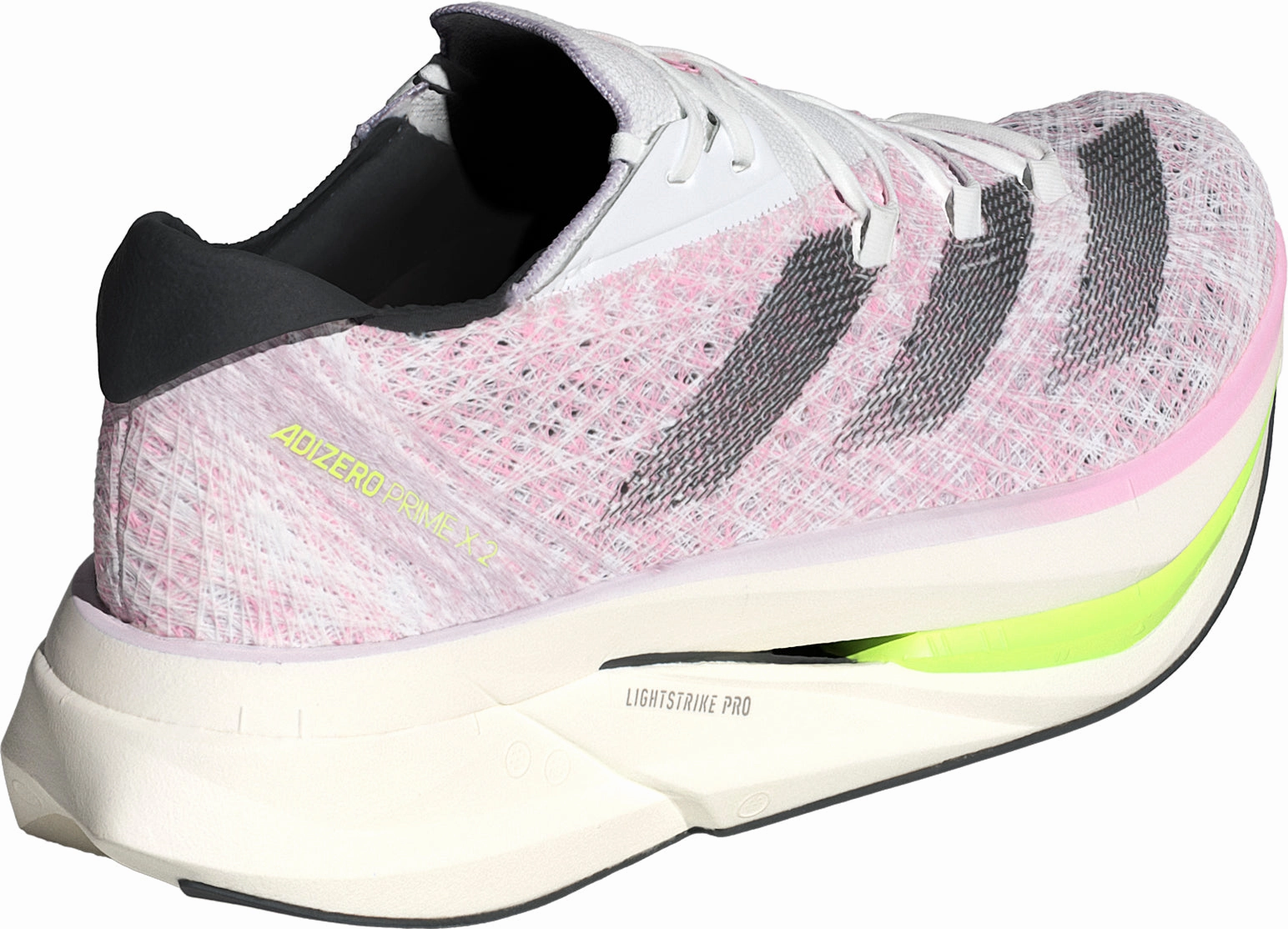 adidas Adizero Prime X 2.0 Strung Running Shoes - Pink Kinetic - powered