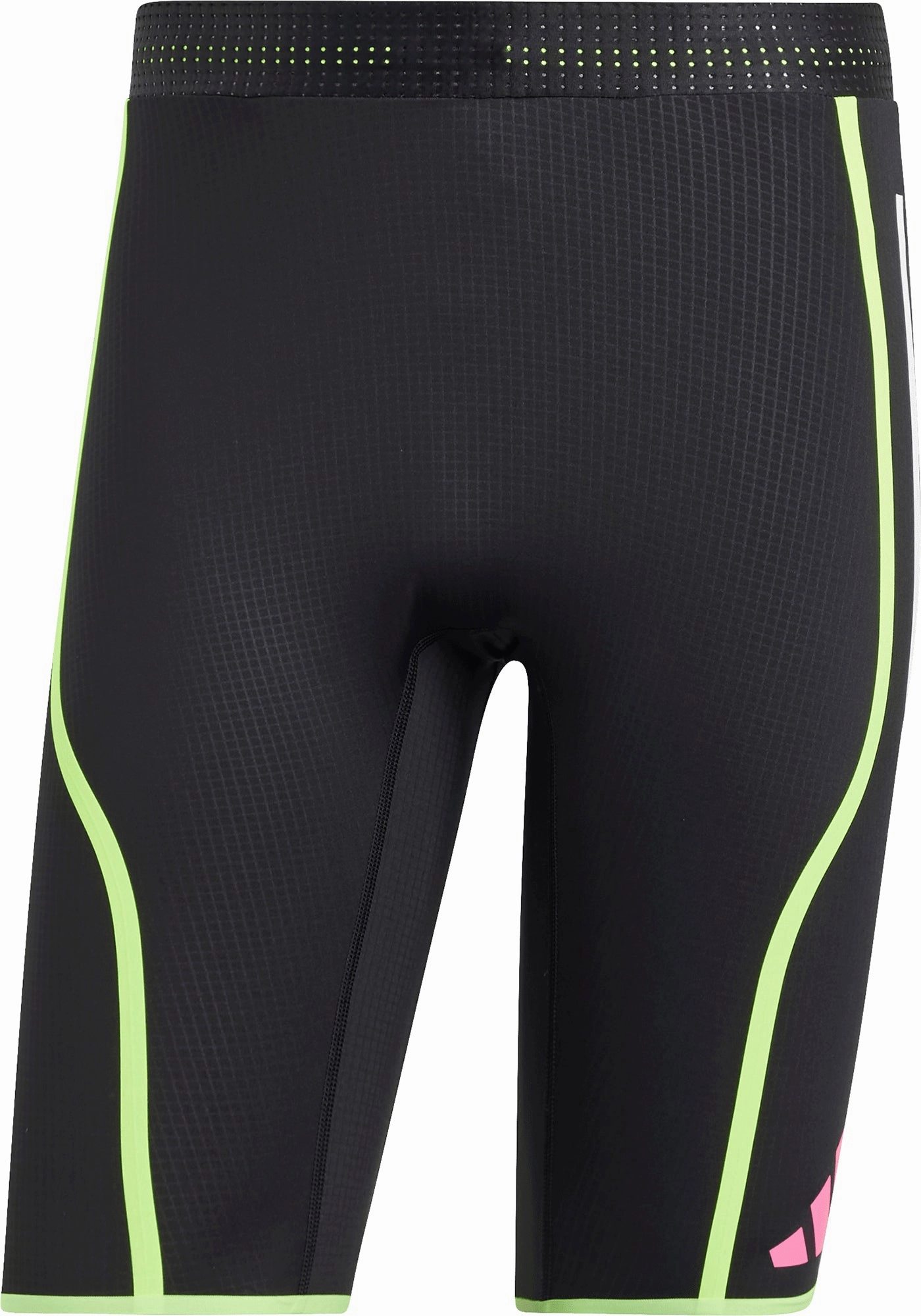 adidas Adizero Promo Mens Short Running Tights - Black Postpartum Fit Slim Fit Fade Resistant Camping Gear