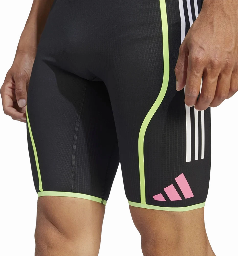 adidas Adizero Promo Mens Short Running Tights - Black Lounge Fit