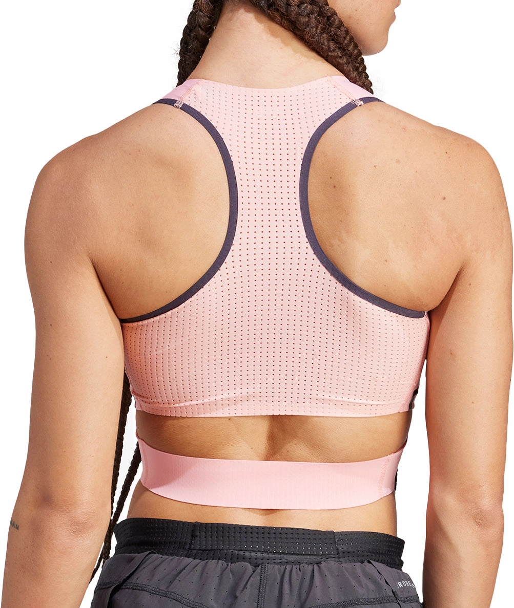 Soft Inner Lining State adidas Adizero Promo Womens Running Crop Top - Pink