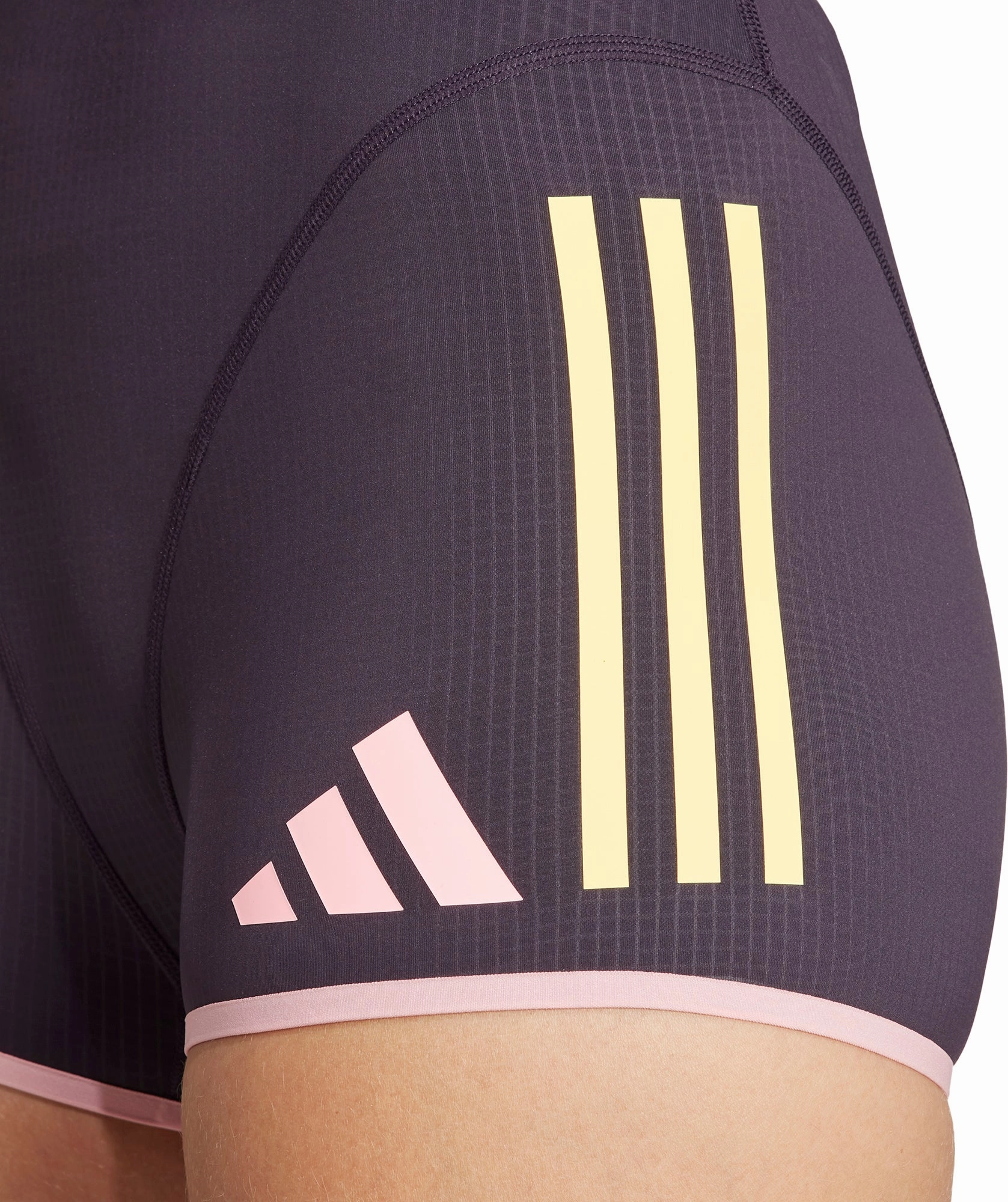 adidas Adizero Promo Womens Short Running Tights - Purple Beach Comfort Sleek Comfort