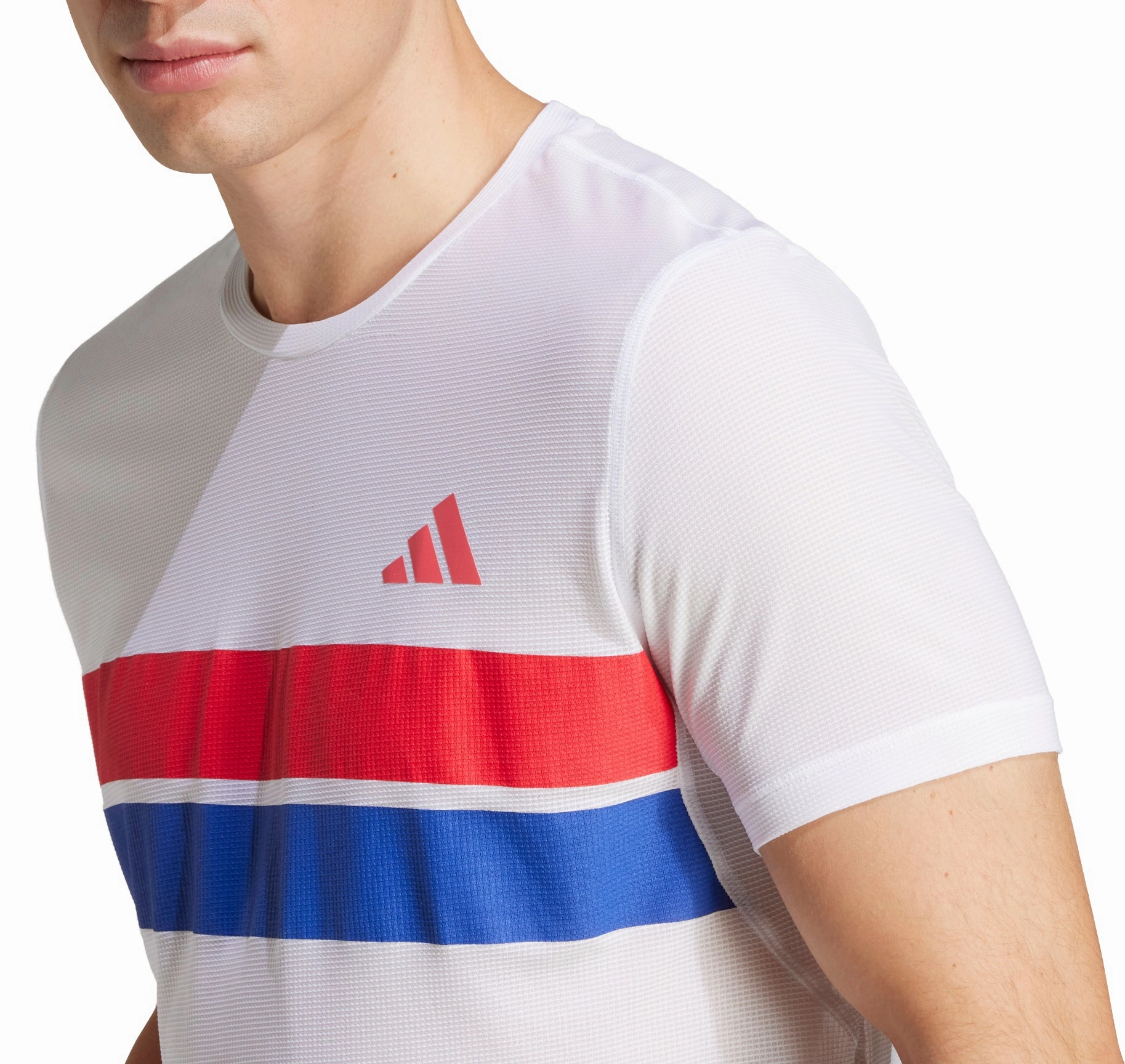 adidas Adizero Retro Short Sleeve Mens Running Top - White Fashion-Ready Organic Cotton Blend