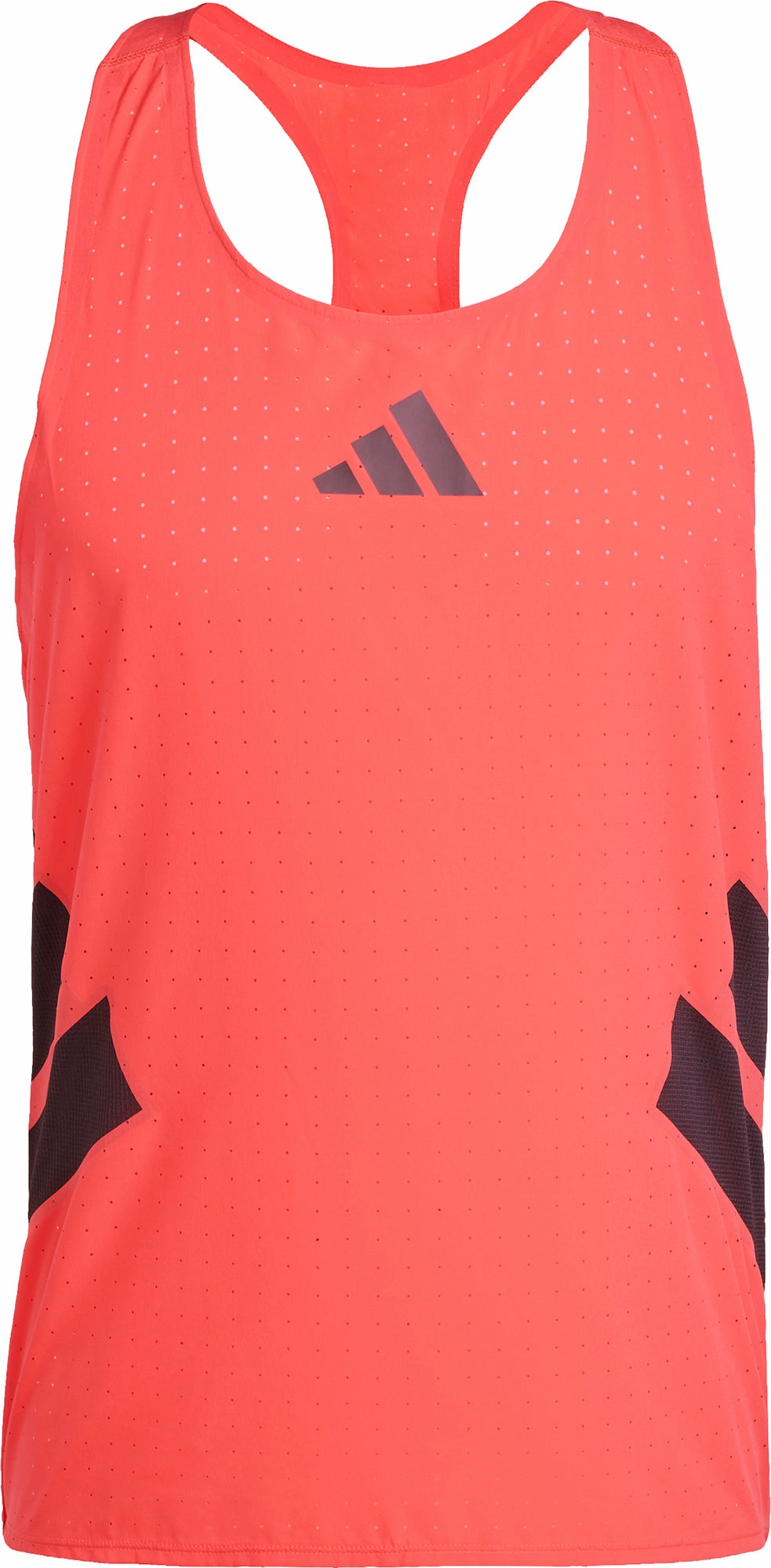 isolation adidas Adizero Road To Records Mens Running Vest - Red