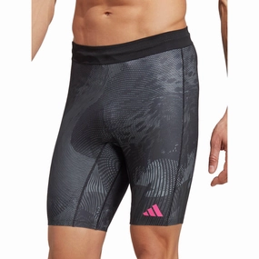 Anorak adidas Adizero Saturday Mens Short Running Tights - Black
