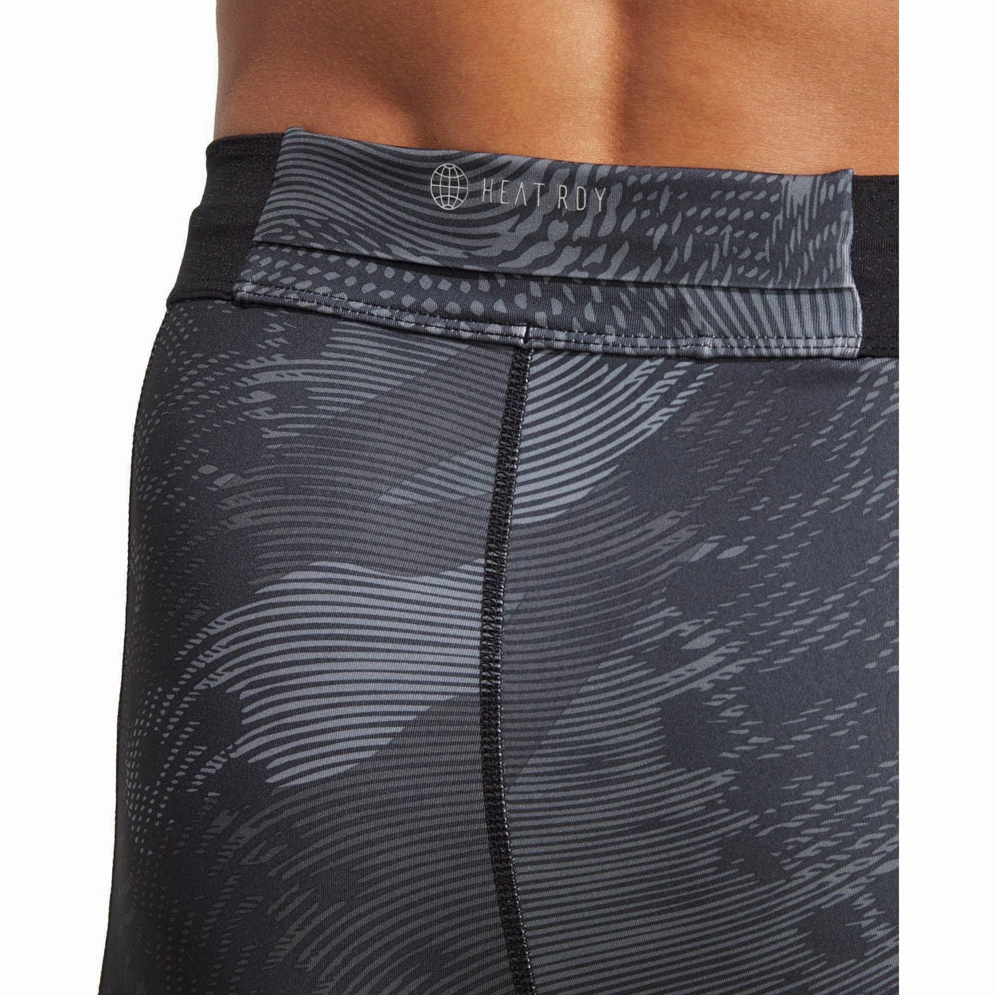 Spandex shorts souvenir item adidas Adizero Saturday Mens Short Running Tights - Black