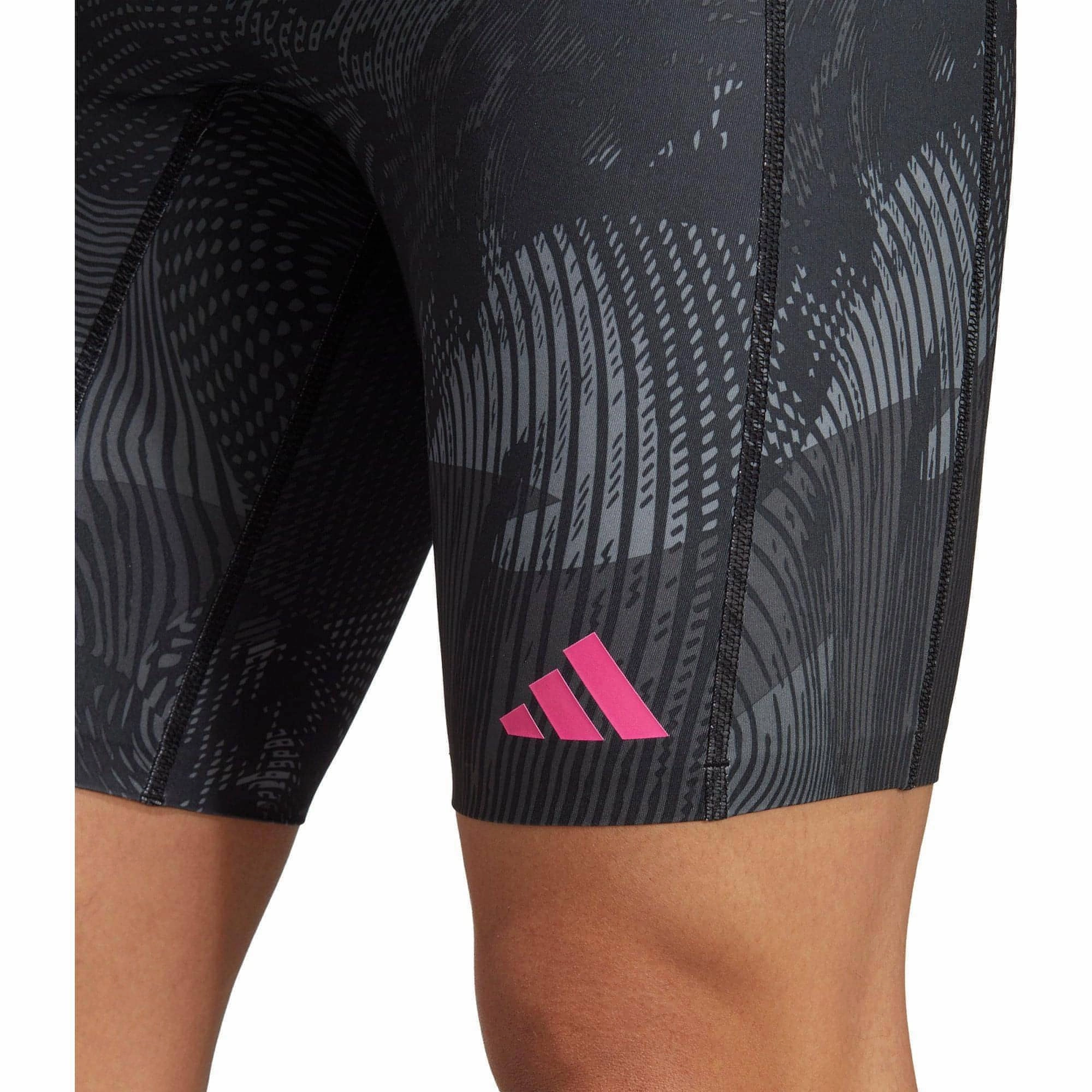 Tailored Design desert style adidas Adizero Saturday Mens Short Running Tights - Black