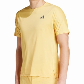 Cozy Flex adidas Adizero Short Sleeve Mens Running Top - Yellow