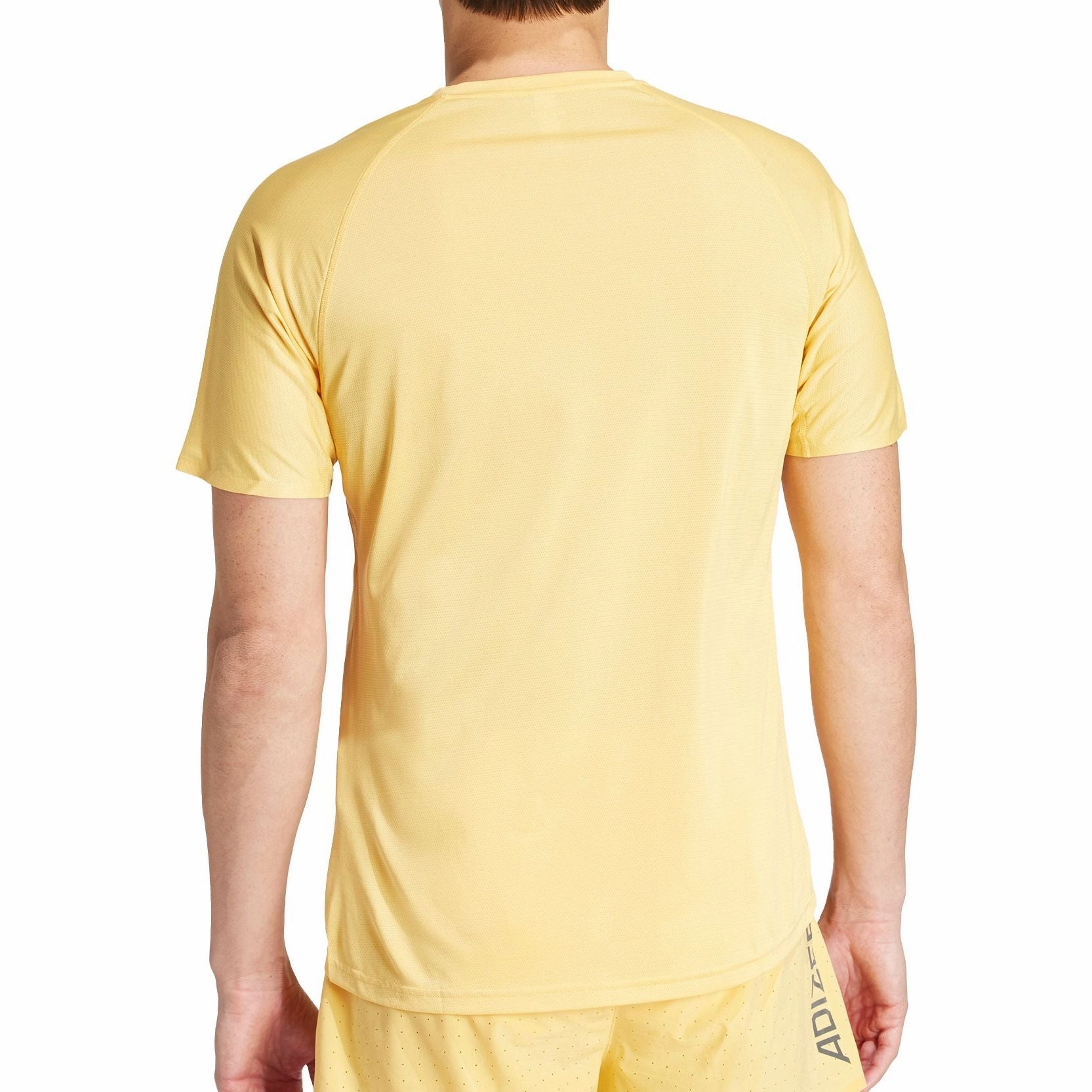 Comfy Design Wear adidas Adizero Short Sleeve Mens Running Top - Yellow